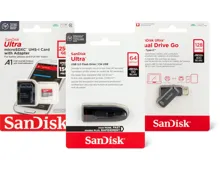 SanDisk-Speicherkarten und -USB-Sticks