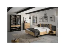 Schlafzimmer Set 5-teilig, Mimizan Bett 140/160 x 200 cm