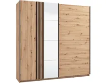 Schrank Ascalon Dekor Artisan Eiche 220 x 217 x 61.5 cm, mit Spiegel