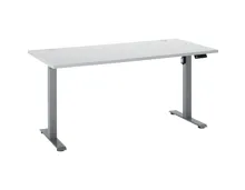 Schreibtisch Fly elektrisch höhenverstellbar Dekor lichtgrau 160 x 75-118 x 77 cm