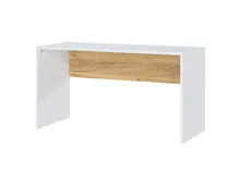 Schreibtisch Hasselt Dekor weiss/Eiche 140 x 75 x 60 cm