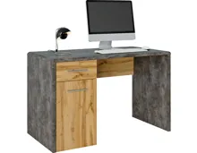 Schreibtisch Trevi Dekor Beton dunkel Wotaneiche 120 x 75,5 x 60 cm