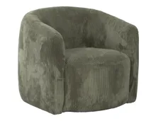 Sessel Alken, Cordstoff grün, drehbar