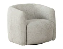 Sessel Alken, Stoff hellgrau, drehbar