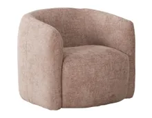 Sessel Alken, Stoff rosa, drehbar