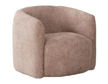 Sessel Alken, Stoff rosa, drehbar