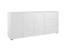 Sideboard Shark Melamin weiss matt 178.5 x 80 x 40 cm