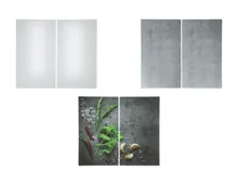 Silvercrest® Glas-Herdabdeckplatten, 2er-Set