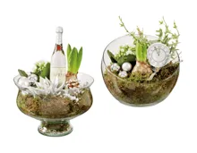 Silvester-Arrangement im Glas