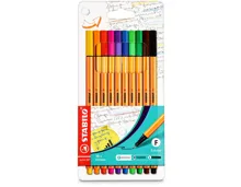 Stabilo Feinschreiber point 88 10er Etui Standardfarben