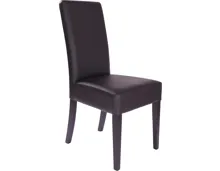 Stuhl Leox Kunstleder schwarz