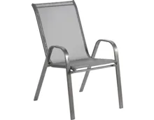 Stuhl Paris Textilene grau