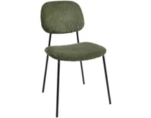 Stuhl Samy Cordstoff grün