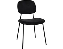 Stuhl Samy Cordstoff schwarz