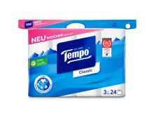 Tempo Classic Toilettenpapier 3-lagig 24 Rollen 150 Blatt