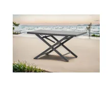 Tisch Losanna, schwarz, 140 x 40/71 x 75 cm