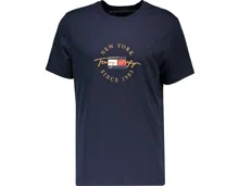 Tommy Hilfiger Herren-T-Shirt Graphic Logo S, dunkelblau