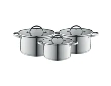 Topfset Oslo 6 teilig mit Glasdeckel