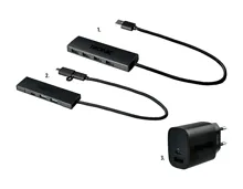 Tronic USB-Hub/Schnellladegerät