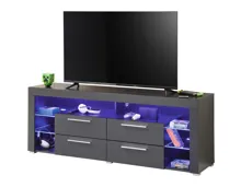 TV-Möbel Goal 2.0 Dekor schwarz, 179 x 66 x 44 cm