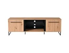 TV-Möbel Sardinia Melamin Artisan schwarz 171 x 54 x 42 cm