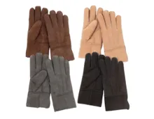 UP 2 FASHION Damen-Lammfell Fingerhandschuhe