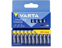 Varta Batterien Longlife Power Aaa/Lr03 20 Stück