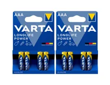 Varta Batterien Longlife Power Aaa/Lr03 2x 4 Stück