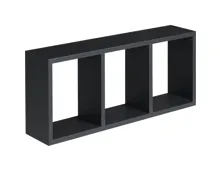 Wandregal Triade Dekor schwarz 70 x 30 x 15 cm