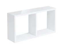Wandregal Yasmine weiss/hochglanz 59 x 30 x 15 cm