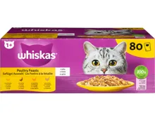 Whiskas Katzenfutter Geflügel Auswahl in Gelee 1+