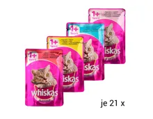 Whiskas Katzenfutter XXL-Pack 1+, klassisch 84 x 100 g