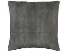 Zierkissenhülle Samt Cord-Optik 40 x 40 cm anthrazit