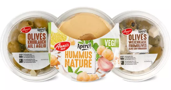 Alle Anna S Best Hummus Antipasti Und Oliven Rabatt Migros