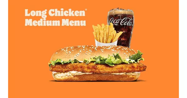 Gutschein Long Chicken Medium Menu für nur CHF 9 90 bei Burger King