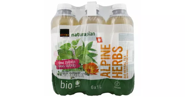 Naturaplan Bio Ice Tea Herbes des Alpes ungesüsst 6x1l 30 Rabatt