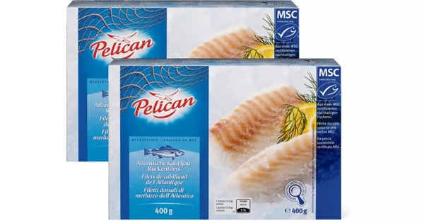 Pelican Kabeljaur Ckenfilets Msc Im Duo Pack Rabatt Migros