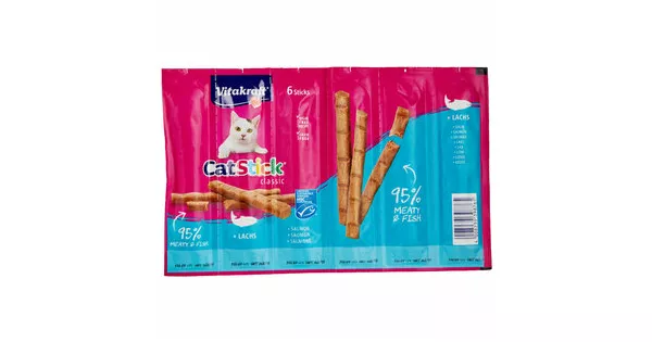 Vitakraft Cat Stick Katzensnack Lachs MSC 6 Stück Coop ab 29 08