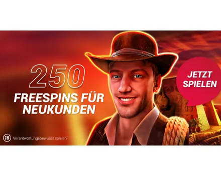 250 Freespins bei jackpots.ch