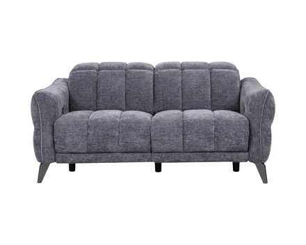 2er-Sofa Cosmo Stoff dunkelgrau, Relaxfunktion