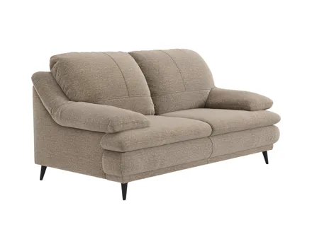 2er-Sofa Ferrara Stoff beige