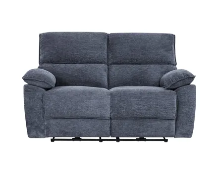 2er-Sofa Loris Stoff dunkelgrau, Relaxfunktion