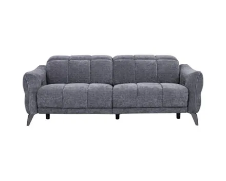 3er-Sofa Cosmo Stoff dunkelgrau, Relaxfunktion