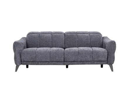 3er-Sofa Cosmo Stoff dunkelgrau, Relaxfunktion