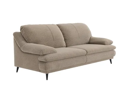 3er-Sofa Ferrara Stoff beige