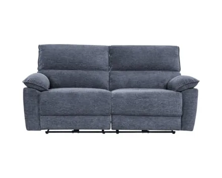 3er-Sofa Loris Stoff dunkelgrau, Relaxfunktion