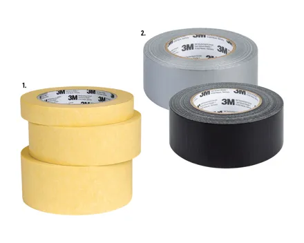 3M Flachkreppband, 3er Set/Klebeband