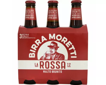 8x Birra Moretti la Rossa 3 x 33 cl