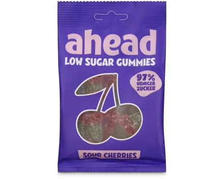Ahead Sour Cherries Gummies Low Sugar