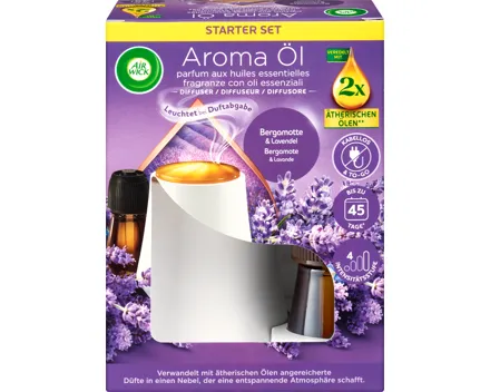Air Wick Aroma-Öl Diffuser Cotton & Weisse Orichdee
